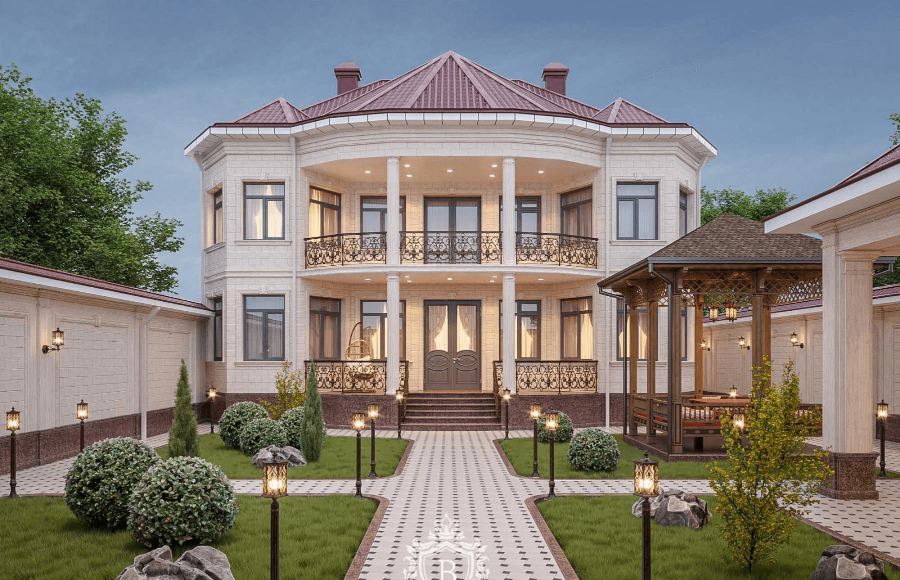 Резиденция в саду — Загородный дом · Новая Рига